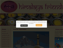 Tablet Screenshot of himalaya-friends.de